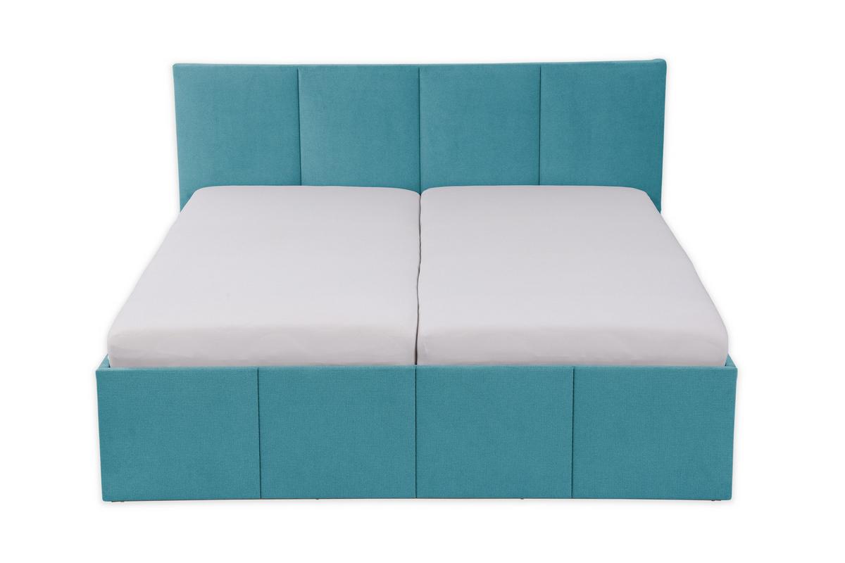 POLSTERBETT Dalas Blau 160 x 200 x 40 cm Bettkasten Mit hochwertiger Matratze H2 (bis 100 kg) und Lattenrost - Blau, Holz (160/200cm) - Halmon Schlafkomfort Betten 