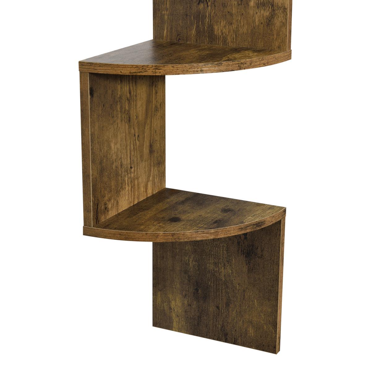 WANDREGAL Lysaker - Walnussfarben, Holzwerkstoff (123/19.5/19.5cm) - [en.casa]