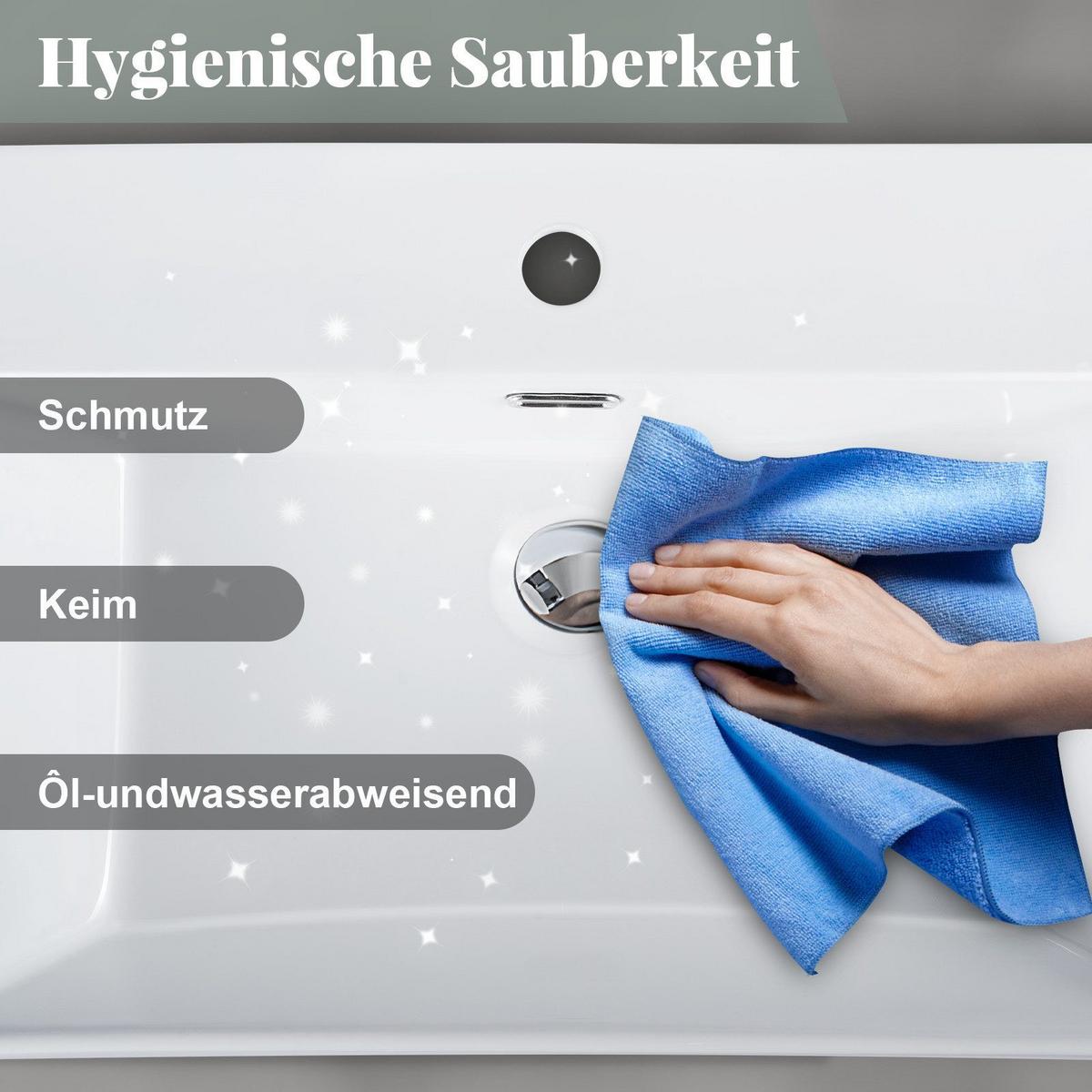 WASCHBECKEN Myxyn 51/42/15 cm - Weiß, Keramik (42/15/51cm) - ZMH