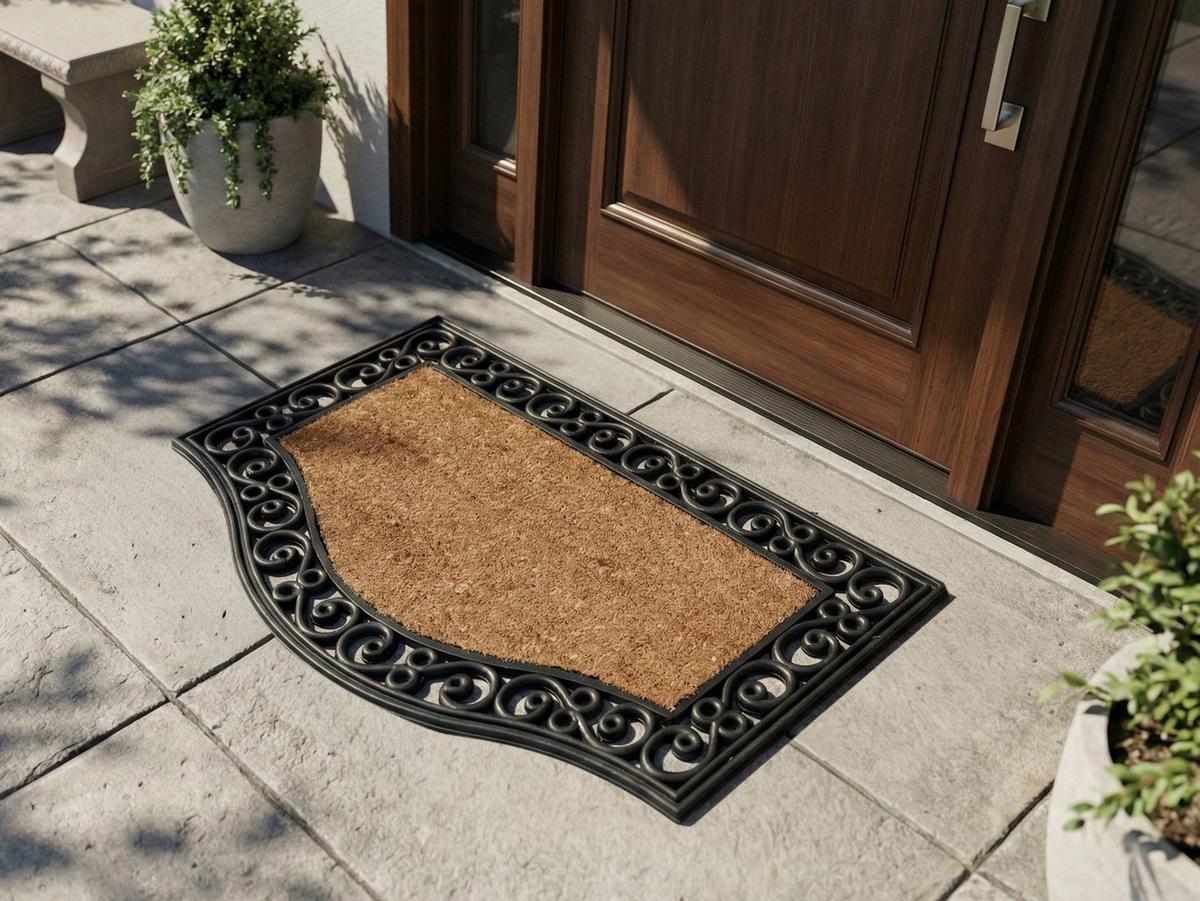 FUSSMATTE Naturfarben 45/75 cm Kokosfasern Pulag - Naturfarben, Textil (45/75cm) - Beliani