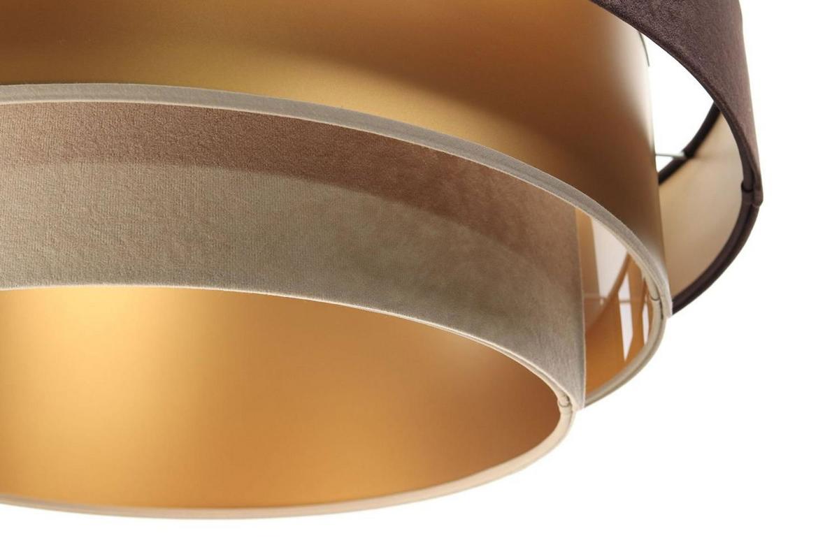 HÄNGELEUCHTE Beige 60/20 cm - Schwarz, Kunststoff (60/1.5/20cm) - ONZENO