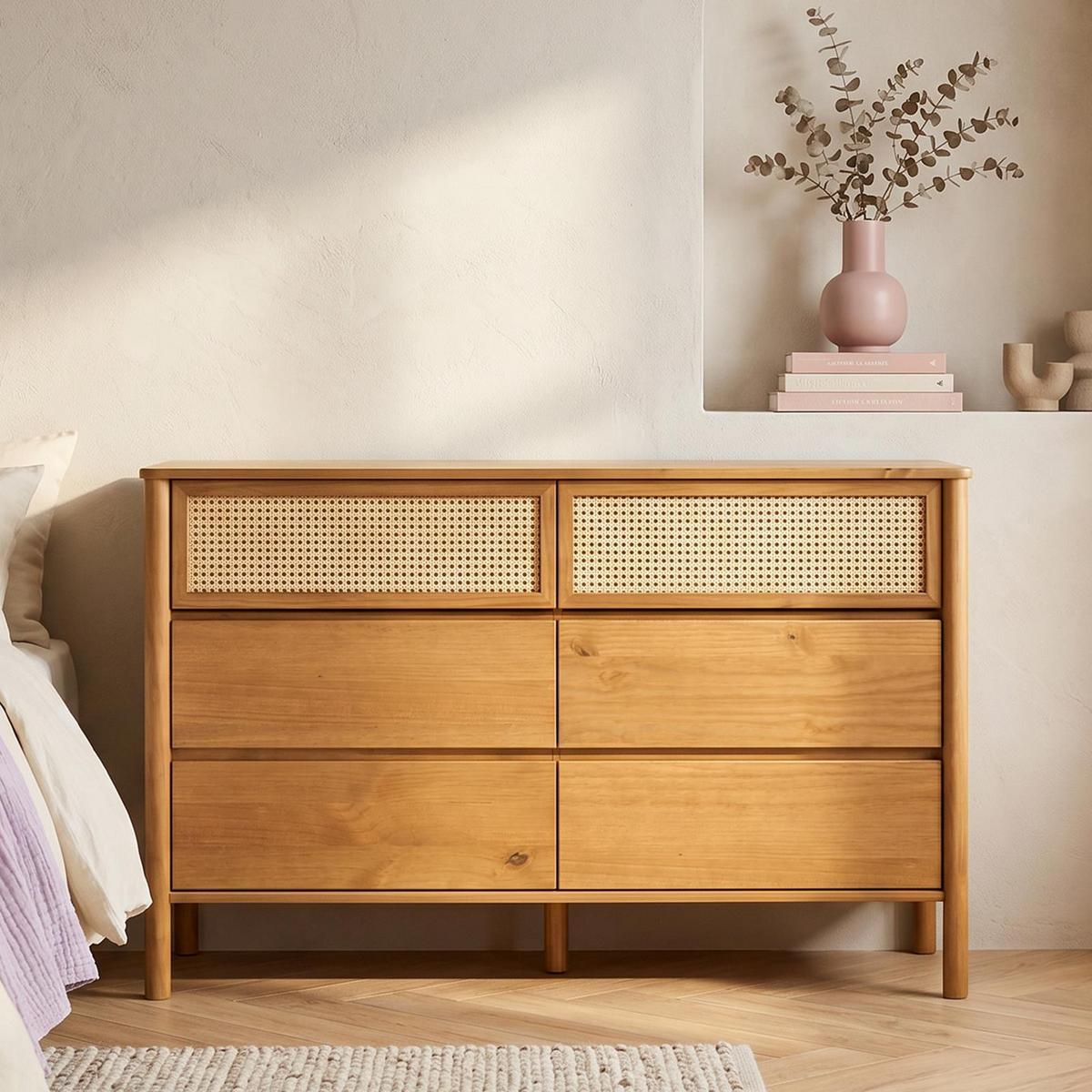 KOMMODE CEFIRA Eiche - Eichefarben, Holz (132/83/40cm) - IDIMEX