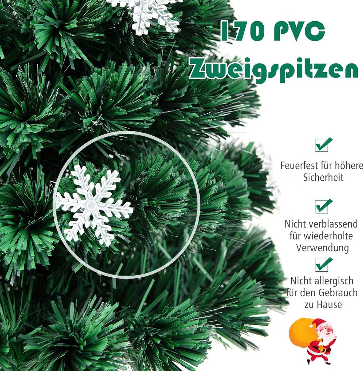 WEIHNACHTSBAUM Grün - Grün, Kunststoff (150cm) - COSTWAY