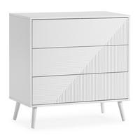 KOMMODE 80/80/40 Telmo Weiß - Weiß, Holzwerkstoff (80/80/40cm) - VS Venta-stock
