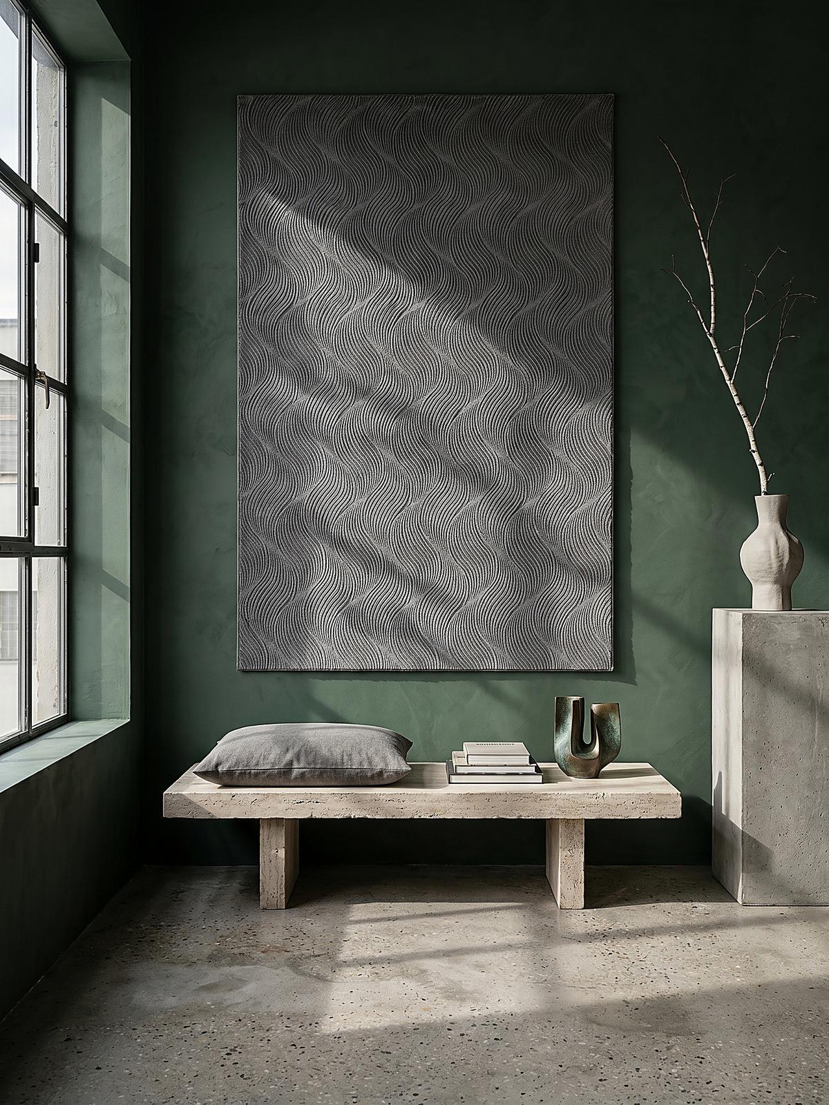 TEPPICHLÄUFER Antirutsch Geometrisch DALAR Polypropylen Anthrazit 80 x 150 cm - Anthrazit, Textil (80/150cm) - KADIMA DESIGN