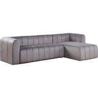 ECKSOFA victor hugo Grau - Grau, Textil (90/301cm) - Habitat Garten