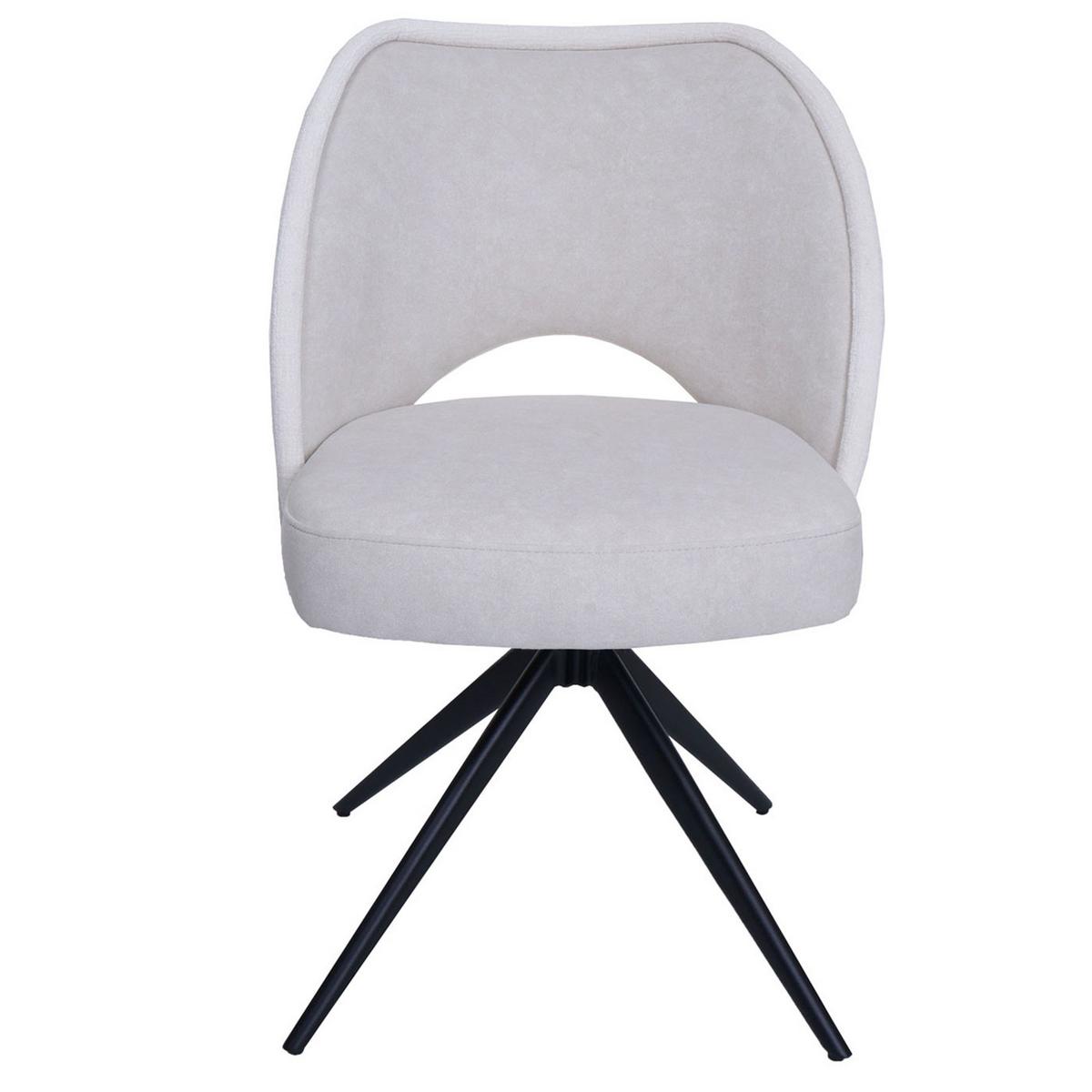 ESSZIMMERSTUHL Cremeweiß 2er-Set - Creme/Weiß, Textil (54/84/60cm) - MCW
