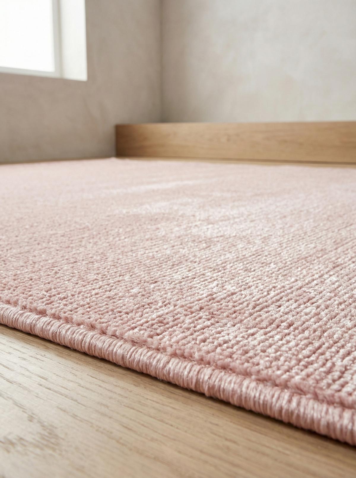 KURZFLORTEPPICH AMMER, einfarbig, Rosa, 200 x 290 cm - Rosa, Textil (290/200cm) - KADIMA DESIGN