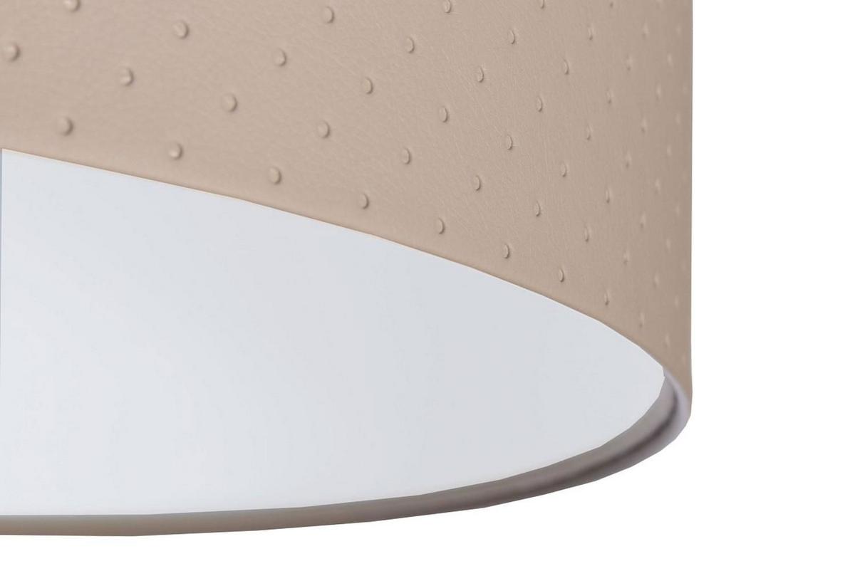 HÄNGELEUCHTE Weiß 50/25 cm - Beige/Weiß, Kunststoff (50/0.8/25cm) - ONZENO