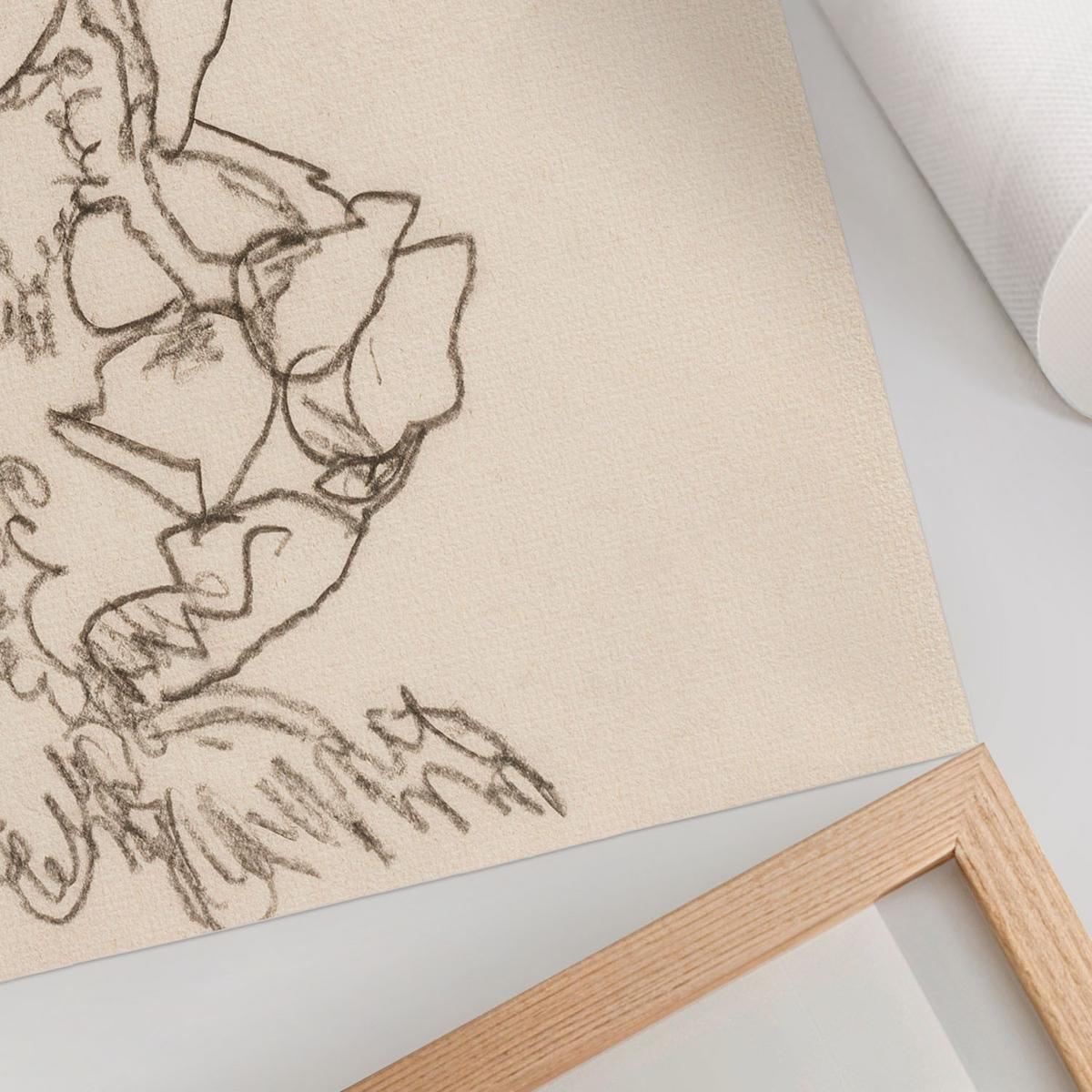 POSTER - 59x42 cm (A2) - Egon Schiele - Gebirgsbach - Beige, Textil (59.4/42/0.1cm) - TULUP