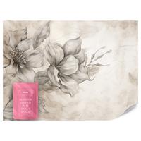 FOTOTAPETE für Wohnzimmer Abstrakt Blume Pflanzen 200x140 - Beige/Braun, Papier (200/140cm) - Muralo