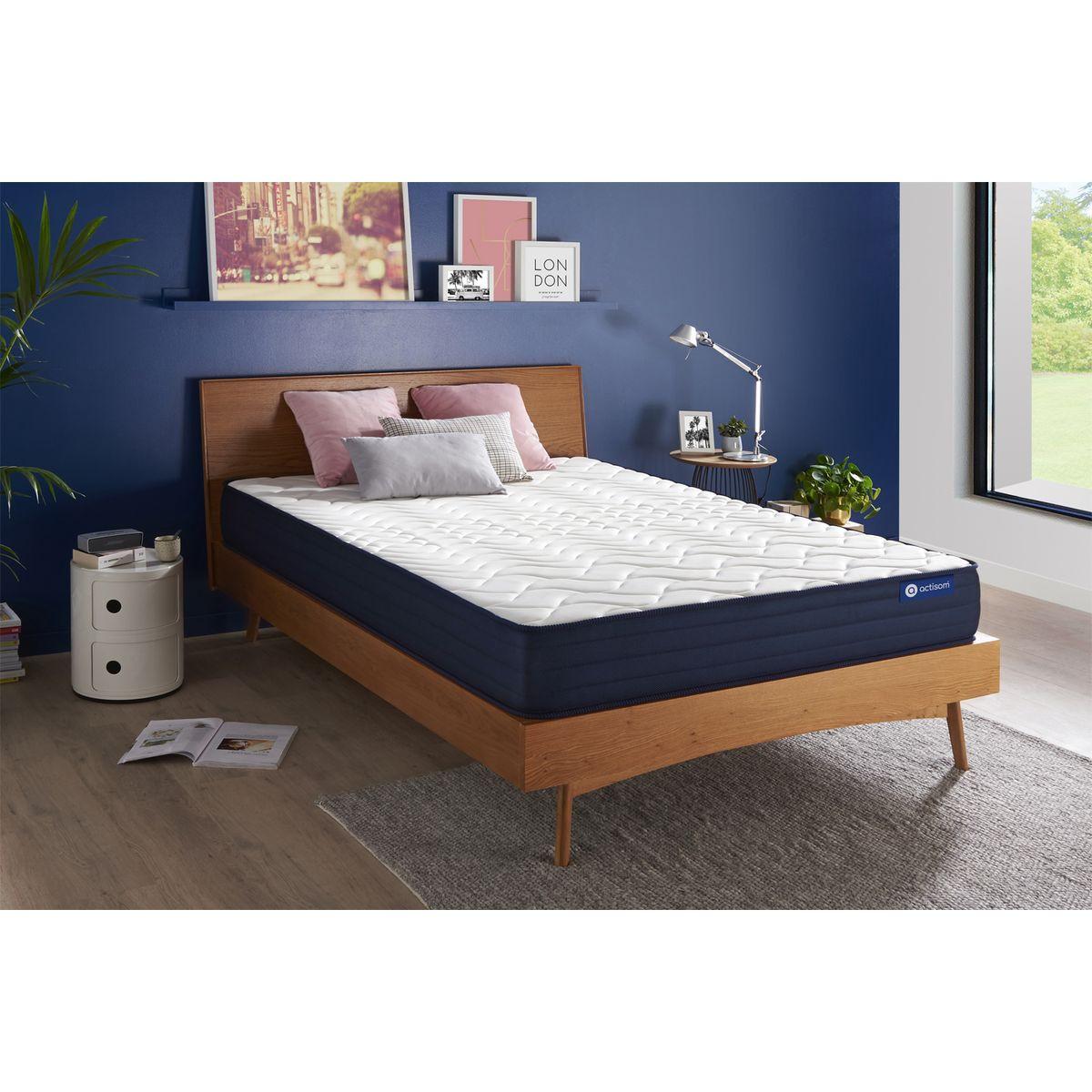 MATRATZE Actiflex life Taschenfederkern und Memory-Schaum 130 x 190 cm h4 - Weiß, Textil (130/190cm) - ACTISOM