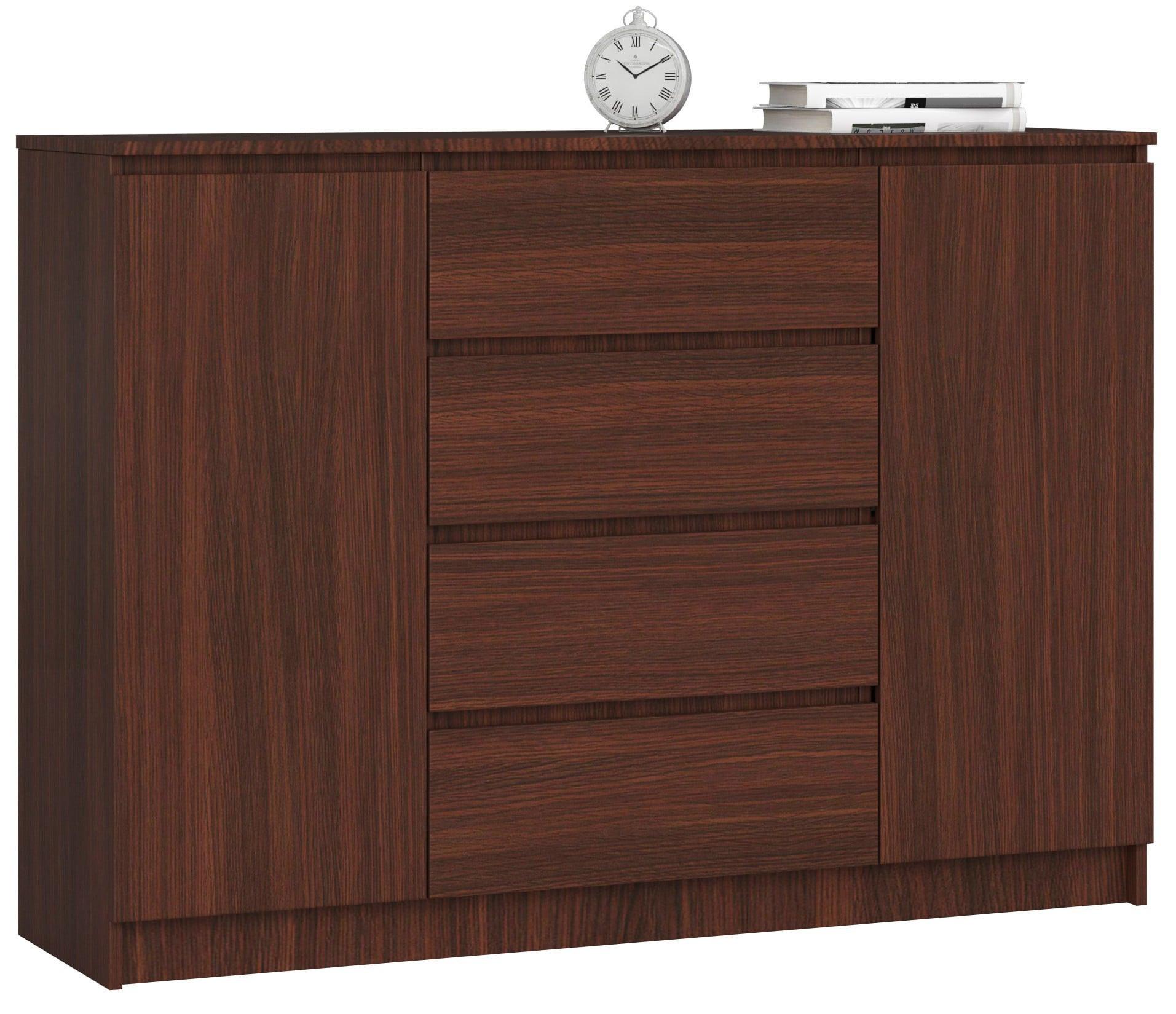 KOMMODE Dunkelbraun 99/138/40 - Dunkelbraun, Holzwerkstoff (138/99/40cm) - RAUMHIRSCH FURNITURE