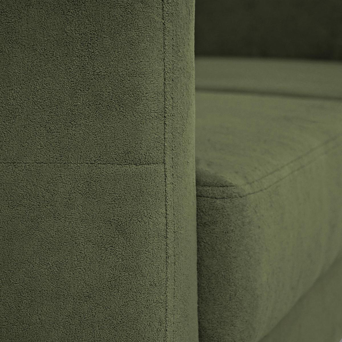 ECKSCHLAFSOFA Vinci mit universelle Ottomane, Grün - Buchefarben/Grün, Textil (236/151cm) - Beautysofa