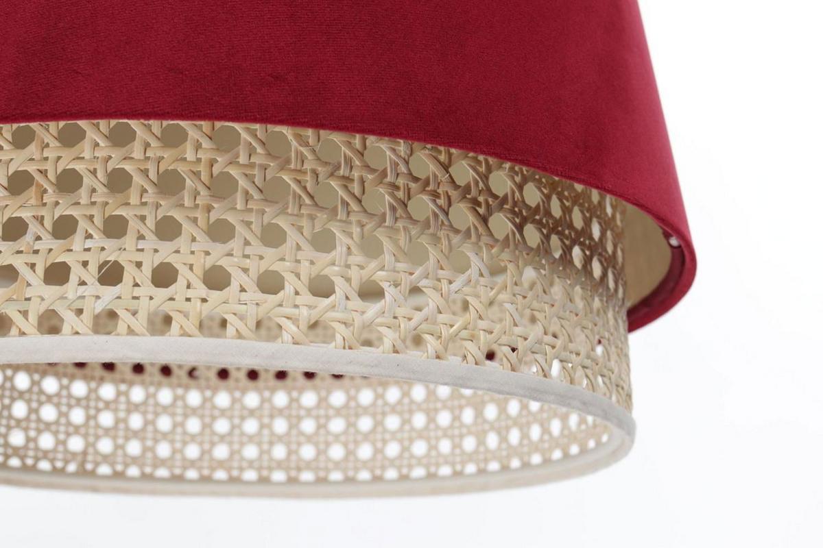 HÄNGELEUCHTE Rot 35/42 cm - Beige/Rot, Kunststoff (35/1.3/42cm) - ONZENO