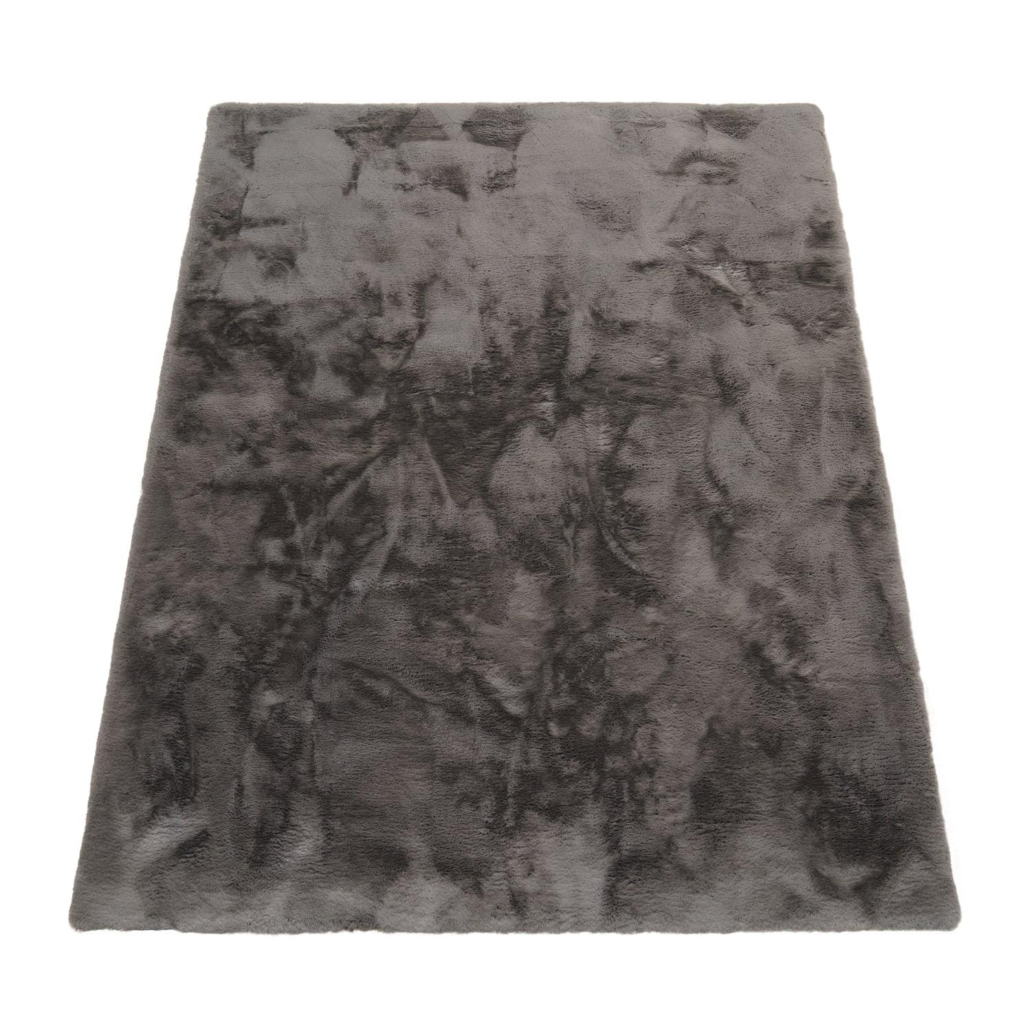 HOCHFLORTEPPICH, einfarbig, Florhöhe 35 mm, Anthrazit, 80 x 150 cm - Anthrazit, Textil (150/80cm) - KADIMA DESIGN