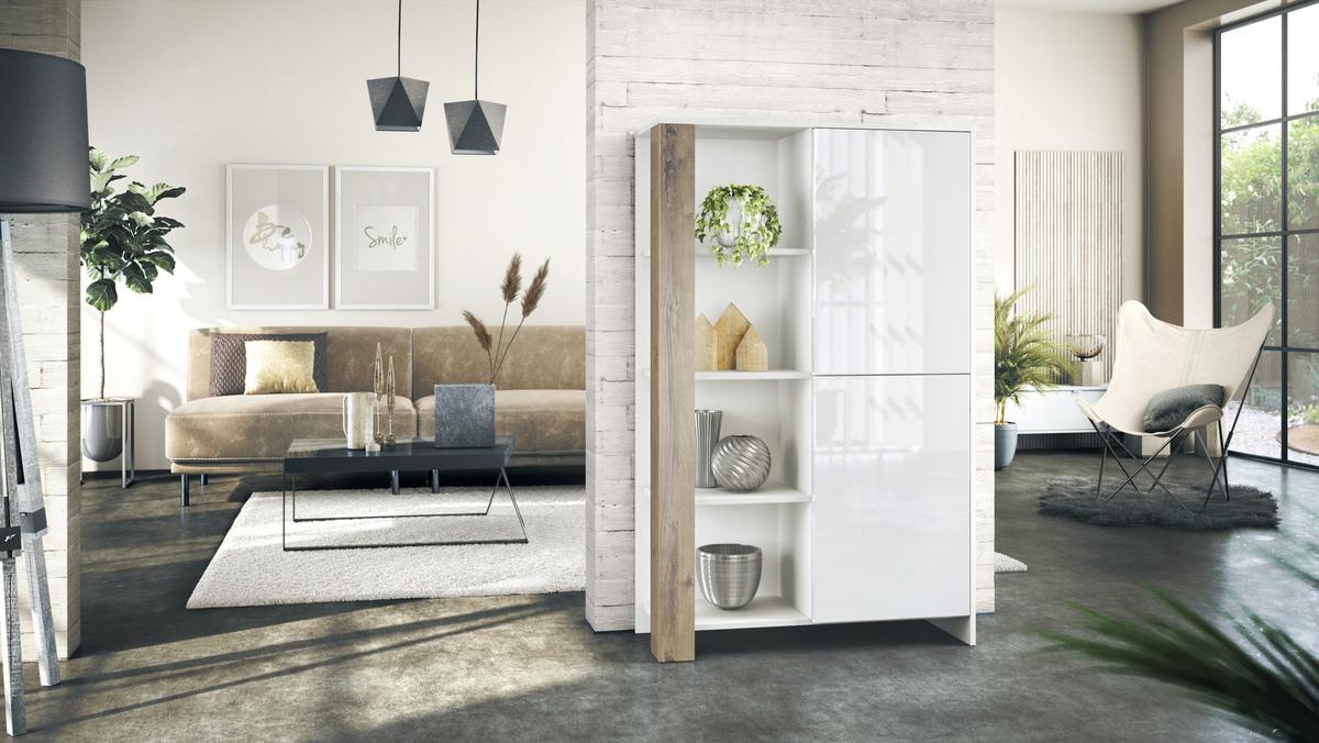 HIGHBOARD Canto Eiche Ribbeck - Alteiche, Holzwerkstoff (95/151.5/36cm) - Vladon