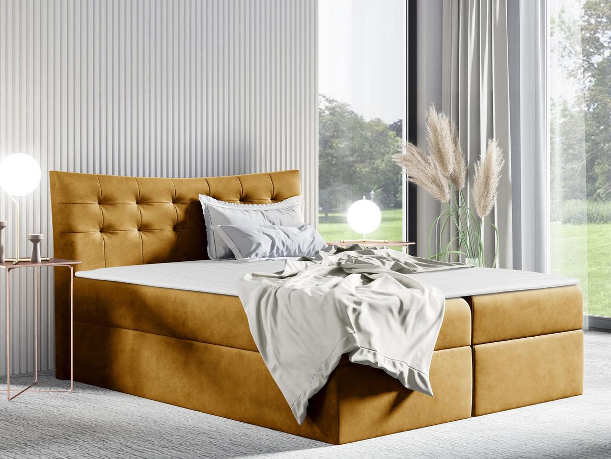 BOXBETT Havana - H3 - Bronzefarben, Holz (120/200cm) - MIRJAN24