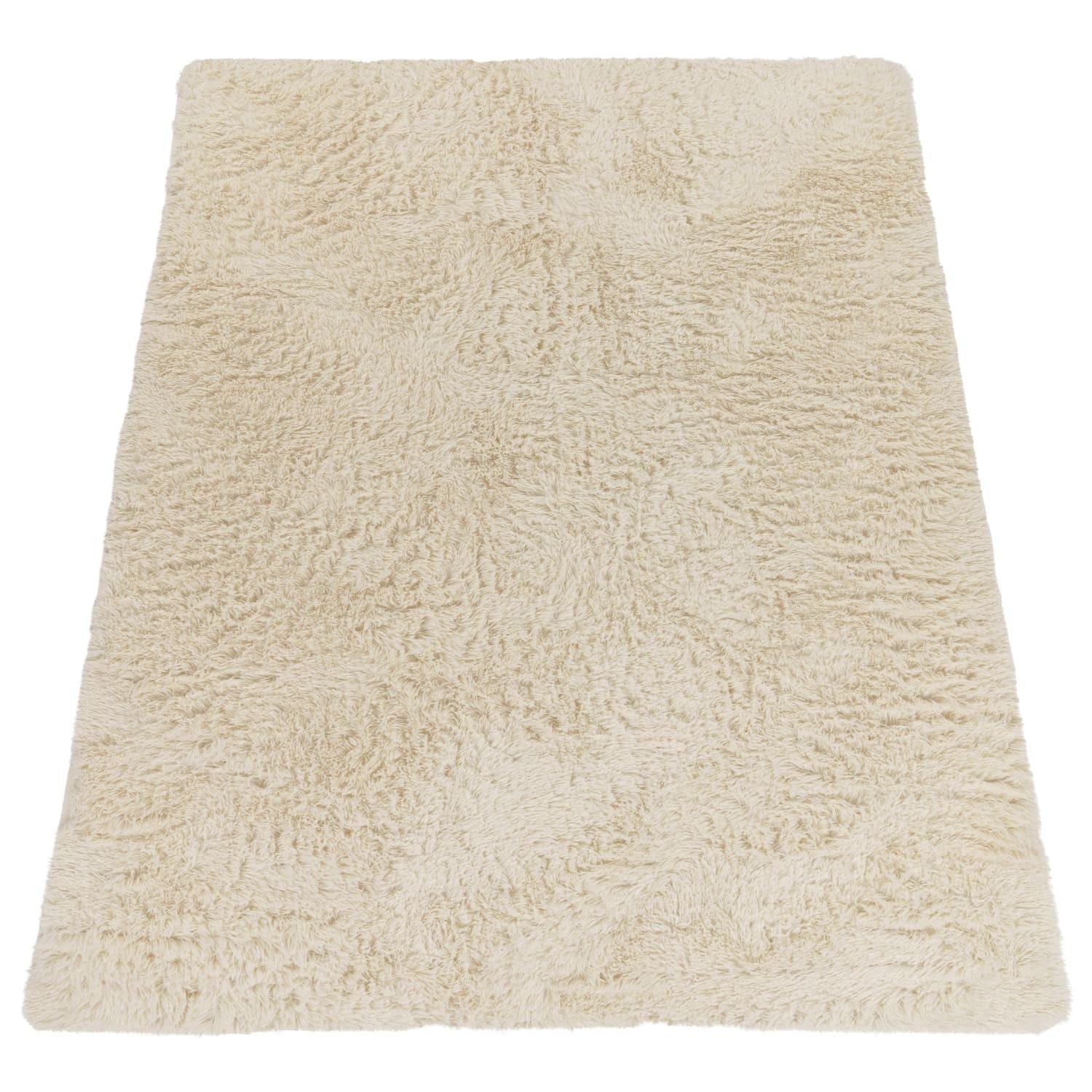 HOCHFLORTEPPICH, einfarbig, aus Polyester, Elfenbein, 60 x 100 cm - Champagner, Textil (100/60cm) - KADIMA DESIGN