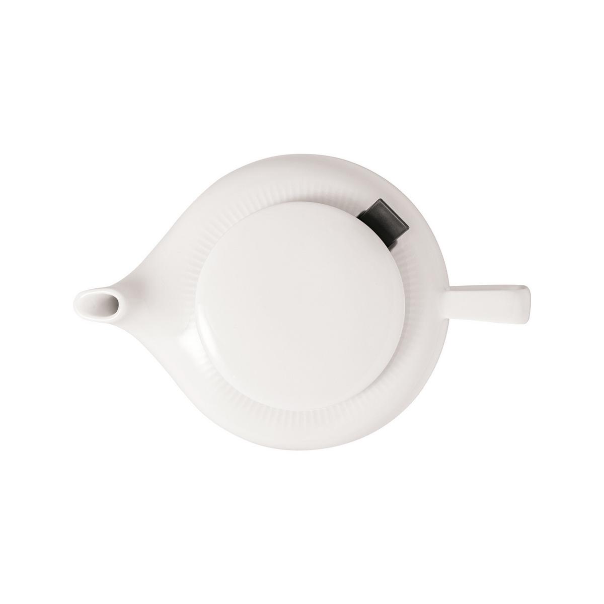 TEEKANNE MIT DECKEL & FILTER Afina weiß 420 ml - Weiß, Keramik (0.42L) - Villeroy & Boch