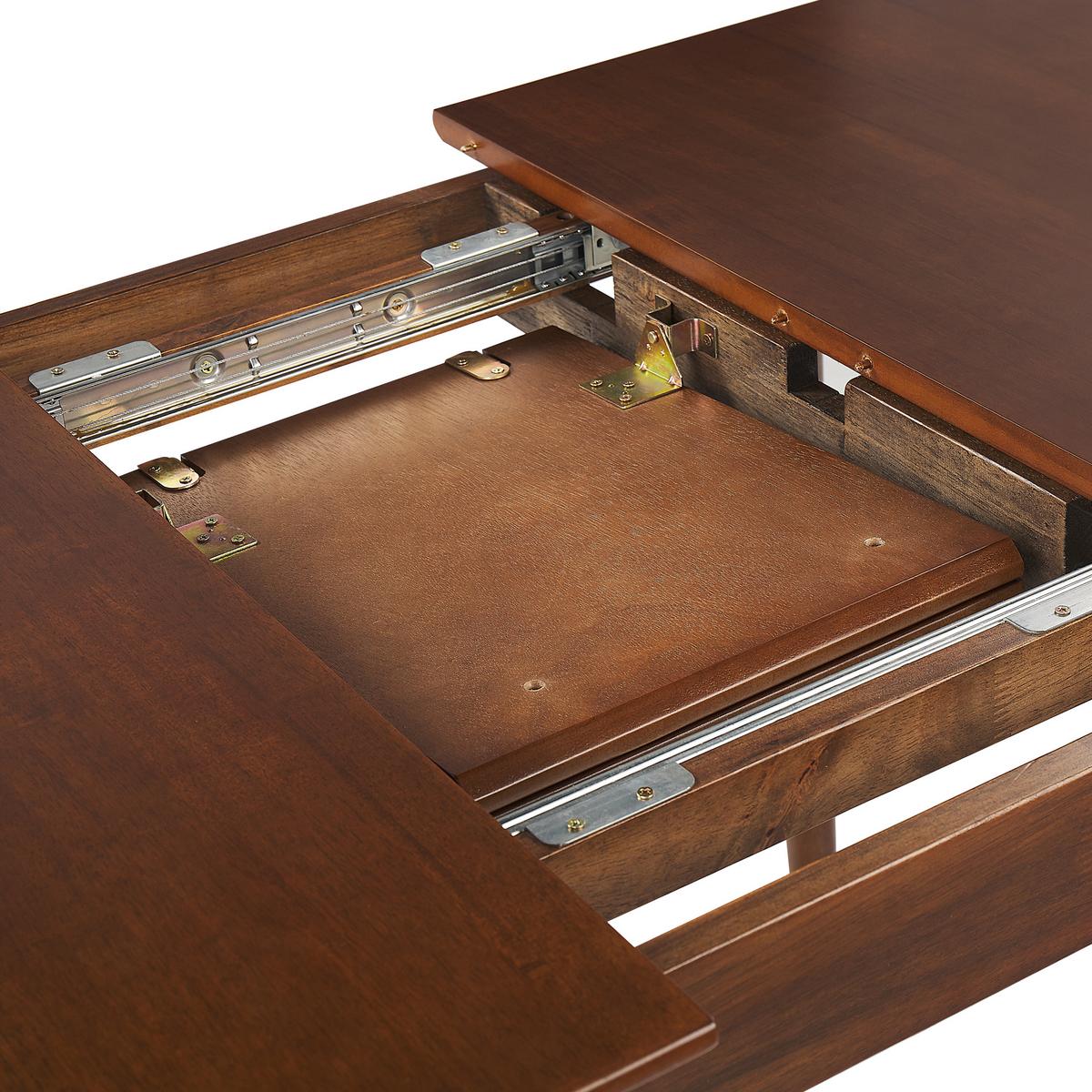 ESSTISCH 100-130/80/75 cm Dunkelbraun Rechteckig Toms - Dunkelbraun, Holzwerkstoff (80/130/75cm) - Beliani