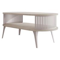 COUCHTISCH Roenni Oval - Taupe/Kaschmir, Holzwerkstoff/Metall (100/50/44cm) - MIRJAN24