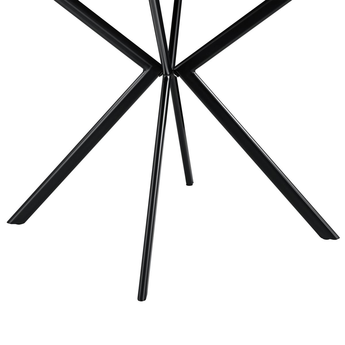 ESSTISCH Ankara - Weiß, Holzwerkstoff/Metall (78/78/75cm) - [en.casa]