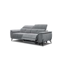 SOFA AVENA 3-Sitzer mit 1 Relaxfunktion, grau - Grau, Holzwerkstoff/Textil (204/80/108cm) - Wozimo