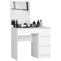 SCHMINKTISCH mit Spiegel - Weiß, Holzwerkstoff (90/142/50cm) - RAUMHIRSCH FURNITURE
