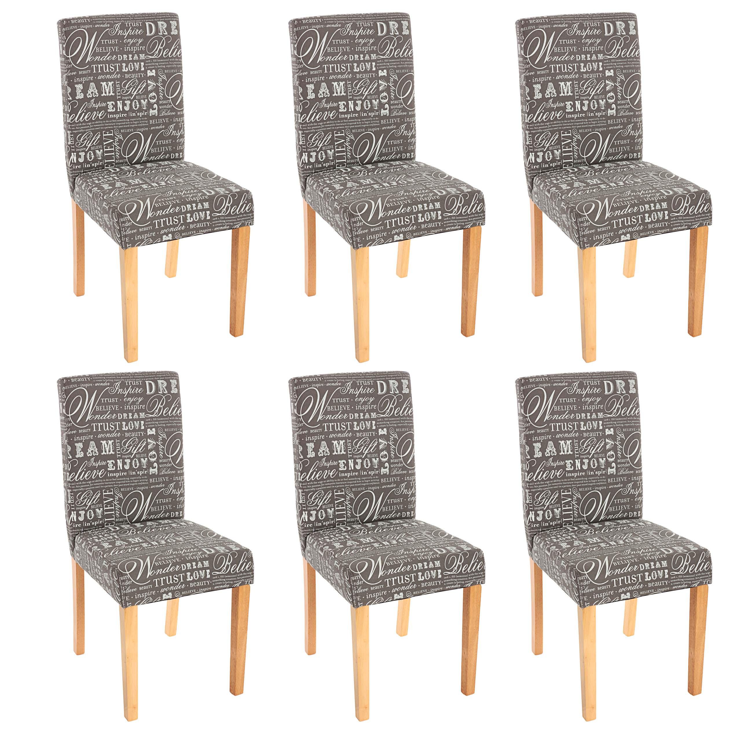 ESSZIMMERSTUHL Grau, Weiß 6er-Set - Weiß/Grau, Textil (43/90/48cm) - MCW