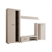 WOHNWAND Rumba - Sandfarben, Holzwerkstoff (270/190/43cm) - MIRJAN24