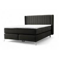 BOXSPRINGBETT Agnus - Schwarz, Holzwerkstoff/Textil (140/200cm) - Fun Möbel