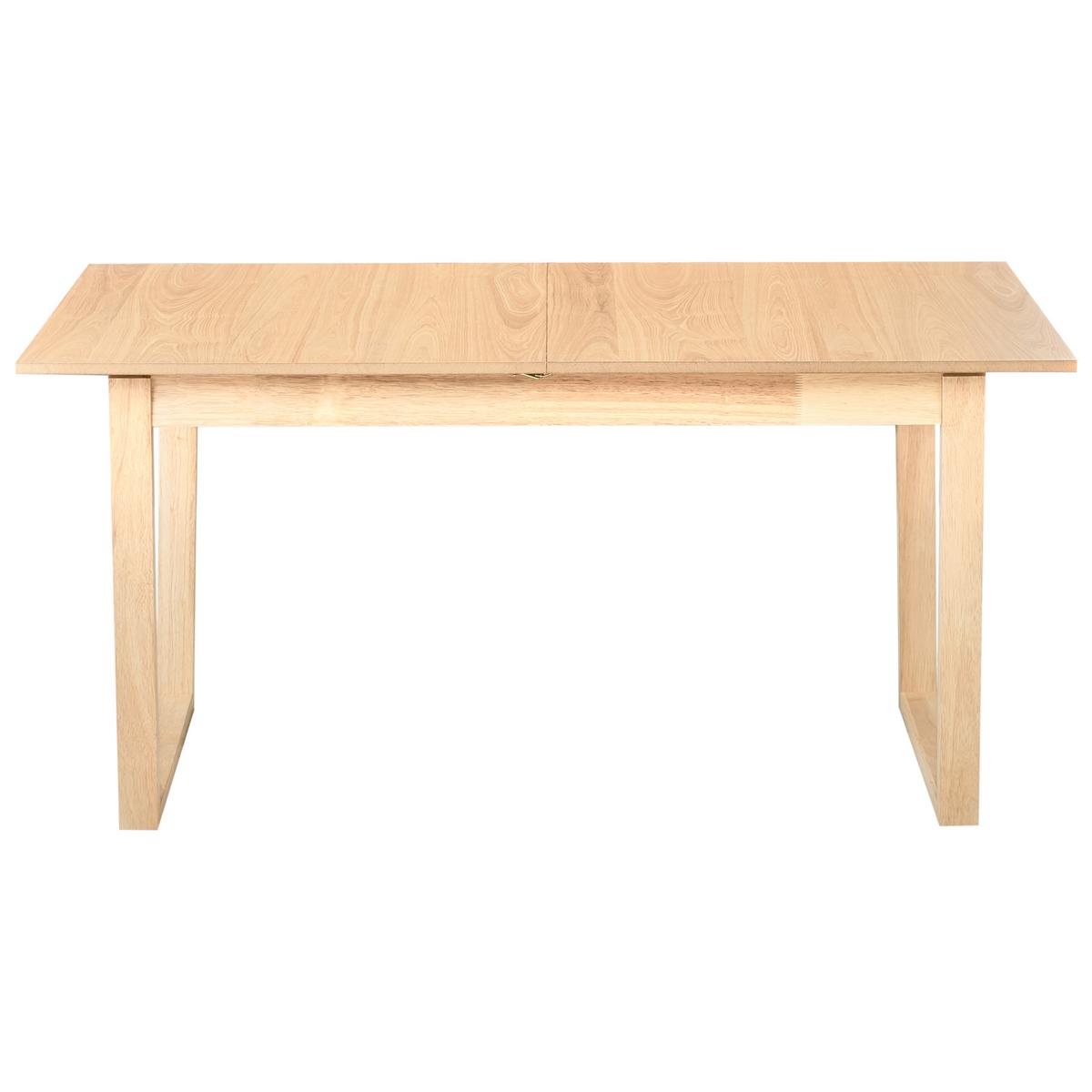ESSTISCH ausziehbar Helle Esche 160-200/95 cm Camden - Hellbraun, Holzwerkstoff (160/95/76cm) - Beliani