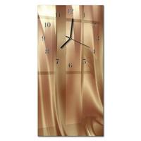 WANDUHR aus Glas 30x60 cm - Samt - Goldfarben, Glas (30/60/0.4cm) - TULUP