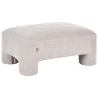 OTTOMANE Stoff Beige Hogbo - Beige, Textil (100/45/70cm) - Beliani