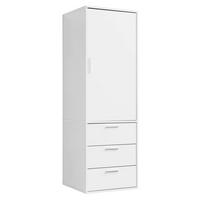 KLEIDERSCHRANK Der Grenzenlose - Weiß, Holzwerkstoff (60/187/58cm) - Mokebo