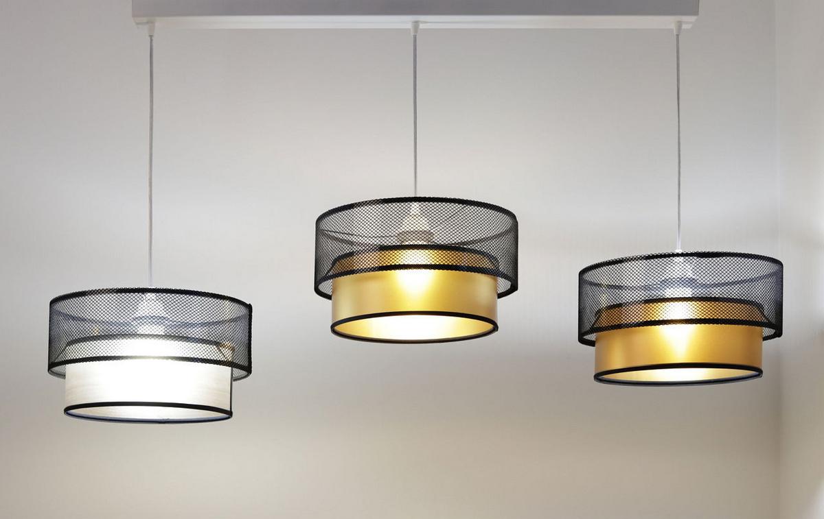 HÄNGELEUCHTE Gold 30/88 cm - Schwarz, Kunststoff (30/2.6/88cm) - ONZENO