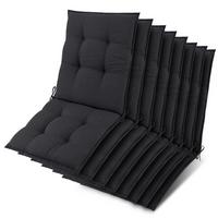 NIEDERLEHNER Sun-NL 105x50x8cm Anthrazit (8tlg) - Anthrazit, Textil (50/100cm) - Beautissu 