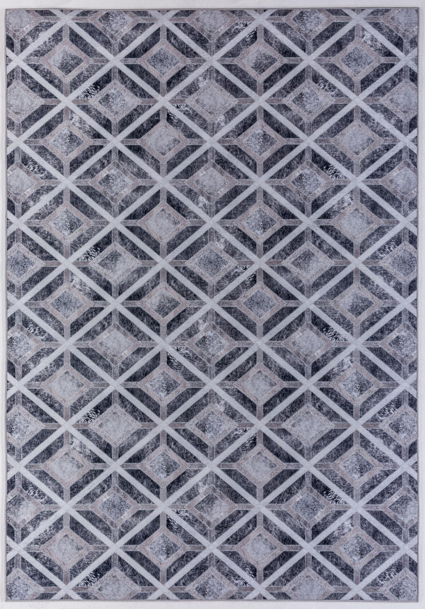 KURZFLORTEPPICH Serena 50x80 cm - Grau, Textil (50/80cm) - Gino Falcone
