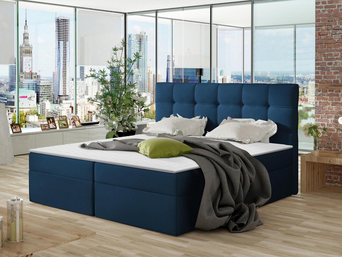 BOXBETT Nele - H3 - Blau, Holz/Holzwerkstoff (160/200cm) - MIRJAN24