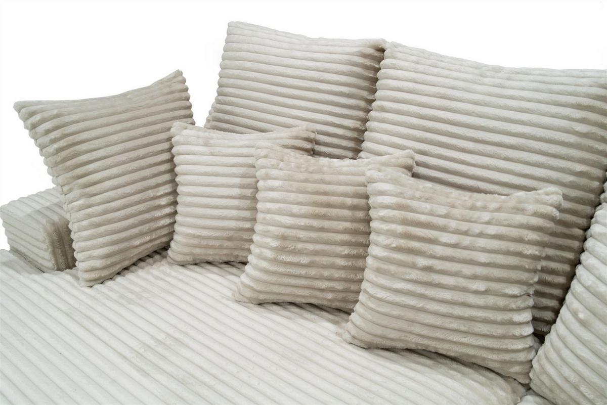 SOFA Arosa - Hellgrün, Holzwerkstoff/Textil (286/103/170cm) - Fun Möbel
