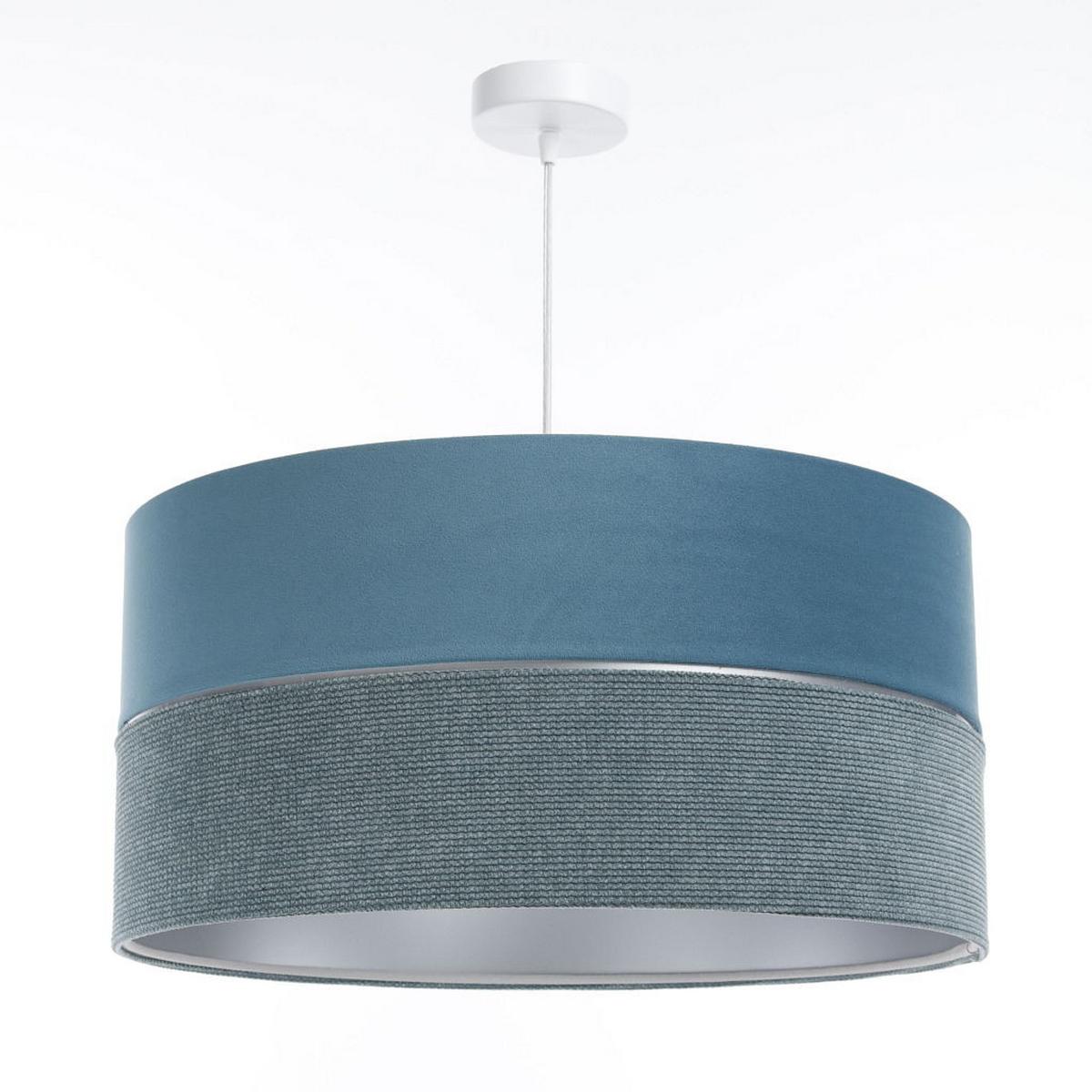 HÄNGELEUCHTE Blau 60/30 cm - Blau/Silberfarben, Kunststoff (60/1/30cm) - ONZENO