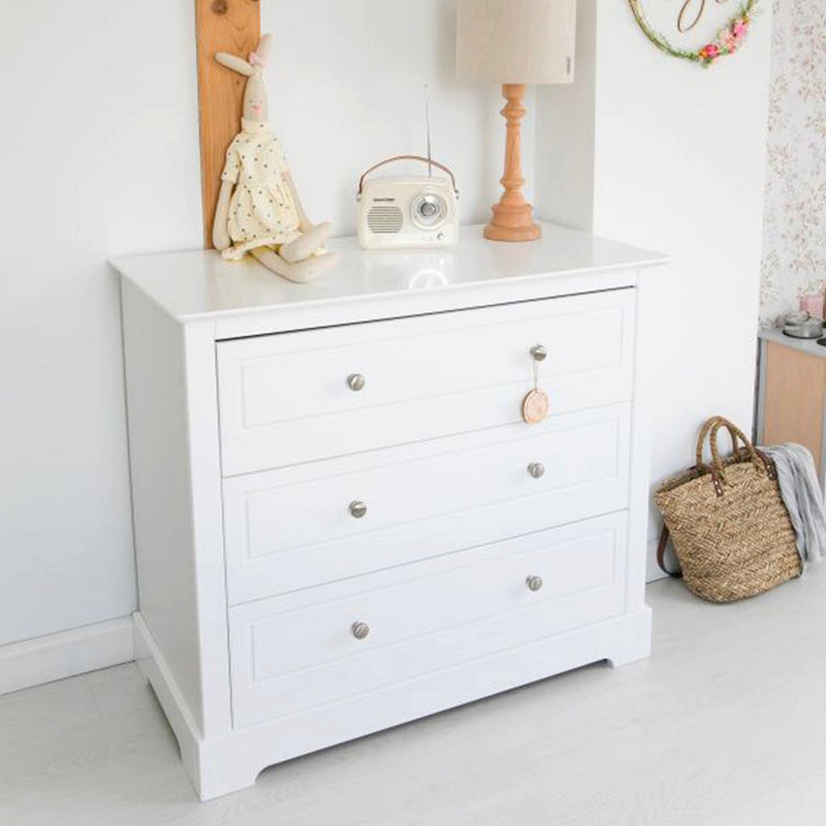 KOMMODE Weiß - Weiß, Holzwerkstoff (102/90/52cm) - Petits-meubles