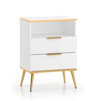 NACHTTISCH Zora Weiß - Weiß, Holzwerkstoff (50/70/34cm) - Petits-meubles