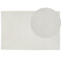 KURZFLOR-TEPPICH Ellek 230/160 cm - Weiß, Textil (160/230cm) - Beliani
