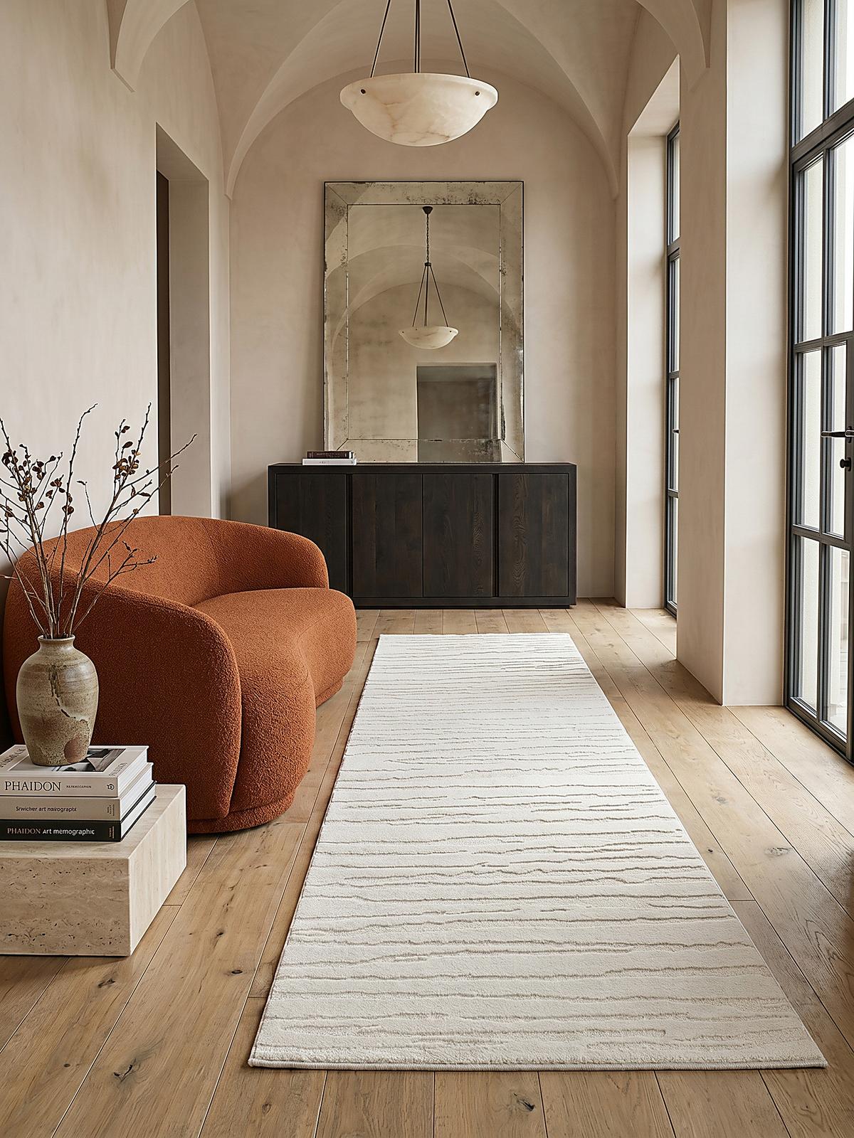 TEPPICHLÄUFER Abstrakt CETINA Polypropylen Creme 80 x 300 cm - Beige, Textil (80/300cm) - KADIMA DESIGN