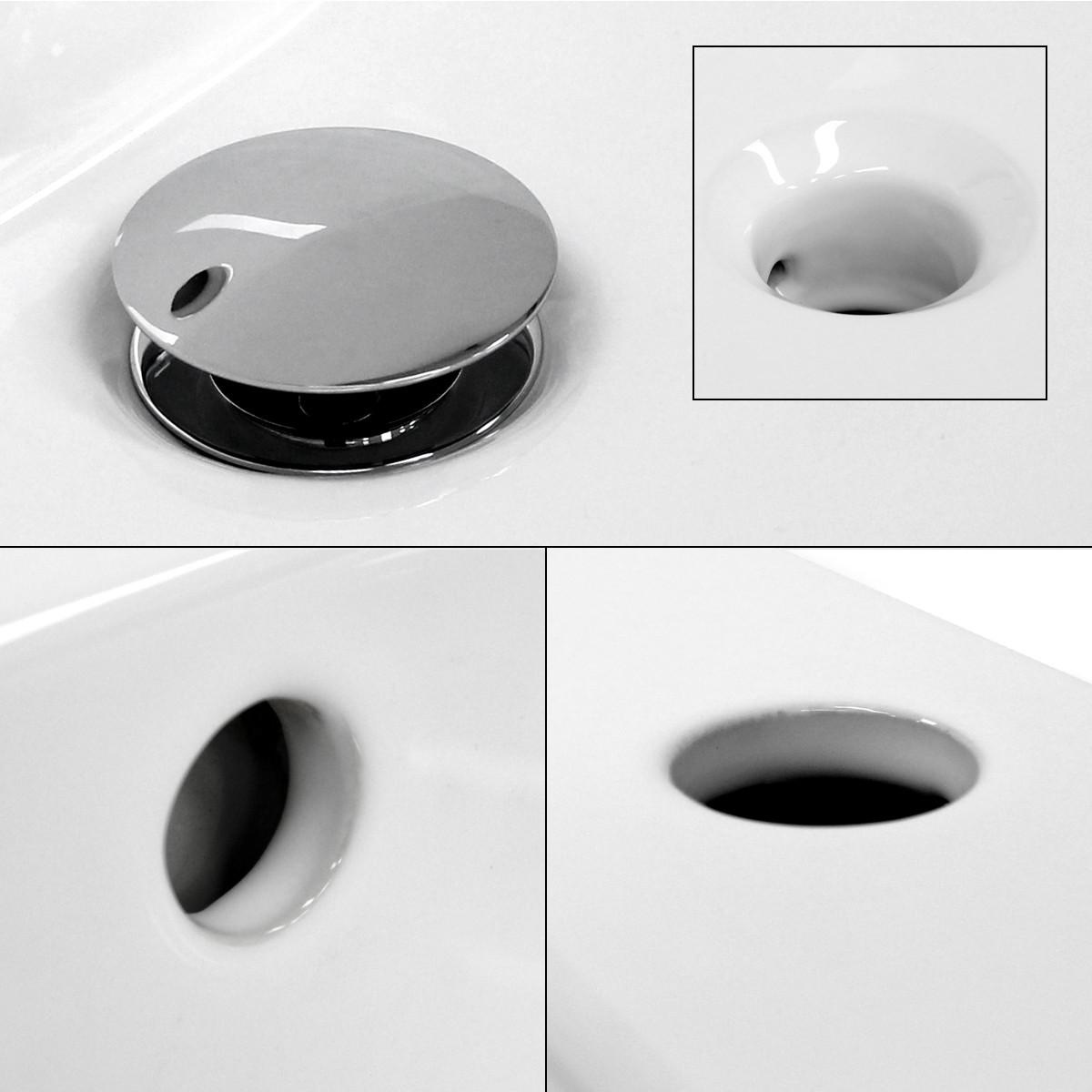 WASCHBECKEN - Weiß, Keramik (46.5/17.5/81cm) - ECD-Germany