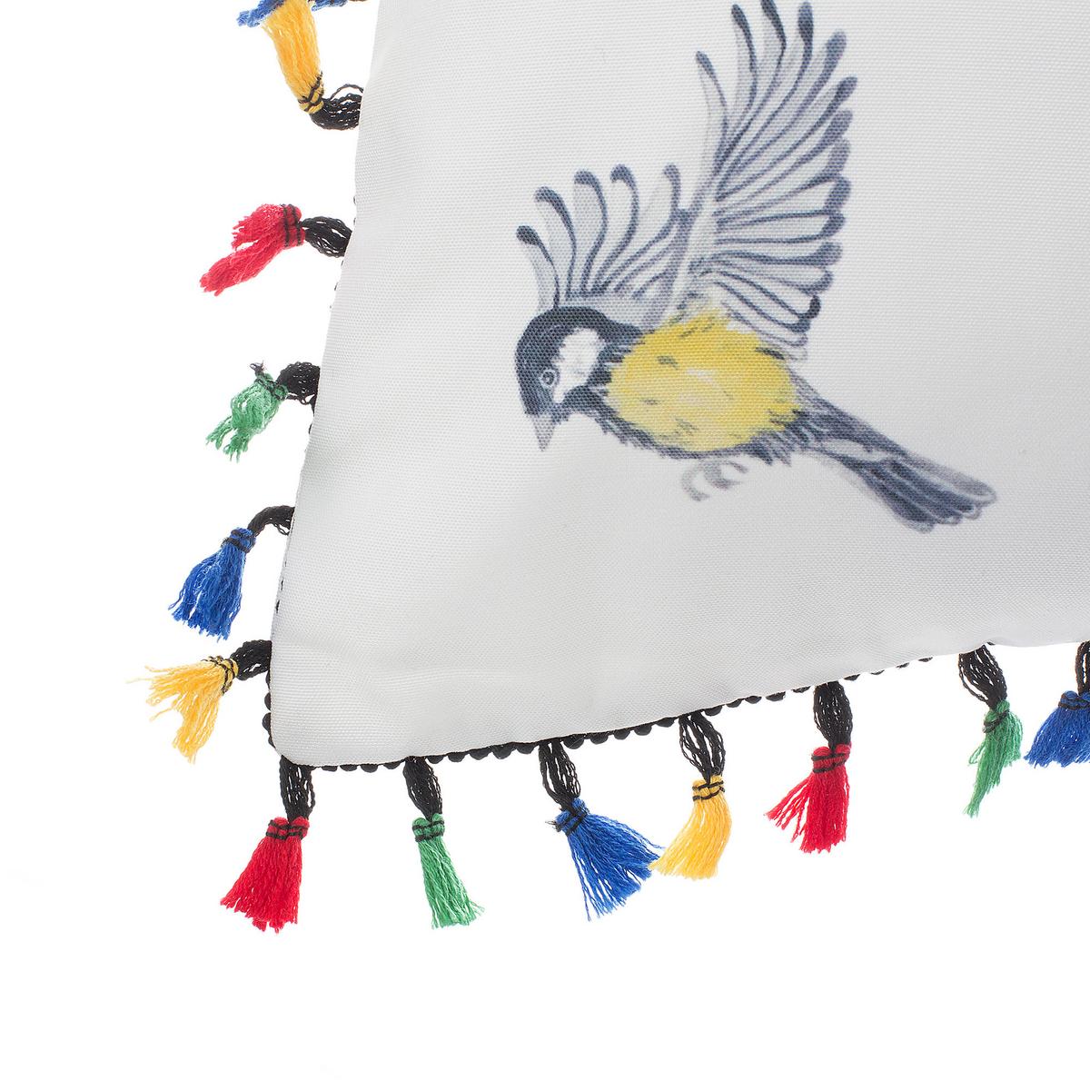 DEKOKISSEN 2er-Set Bunt 45/45 cm Mallow - Multicolor, Textil (45/45cm) - Beliani