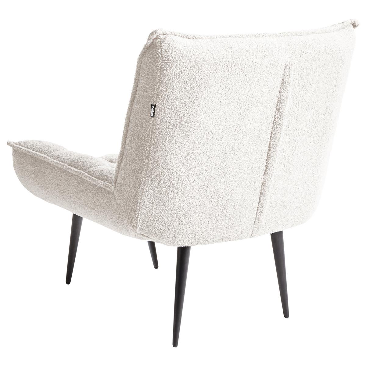 SESSEL Weiß Alvesta - Schwarz/Weiß, Textil (73/92/79cm) - Beliani