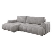 ECKSOFA Haiti, Seite: Links LC+2R - Hellgrau/Schwarz, Holz/Textil (276/156cm) - MIRJAN24
